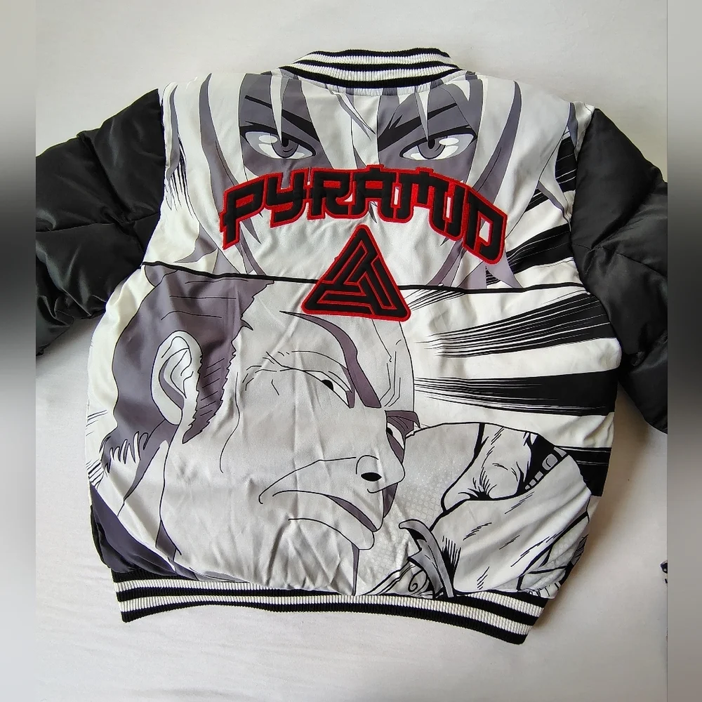 Black Pyramid Arctic Expedition Puffer Jacket Black And Grey  Size L